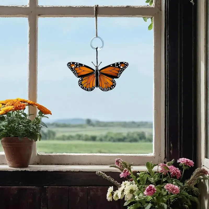 Schmetterling Sonnen fänger Schmetterling hängen Anhänger Ornament für Hausgarten Fenster Vorhang Hochzeit Dekor