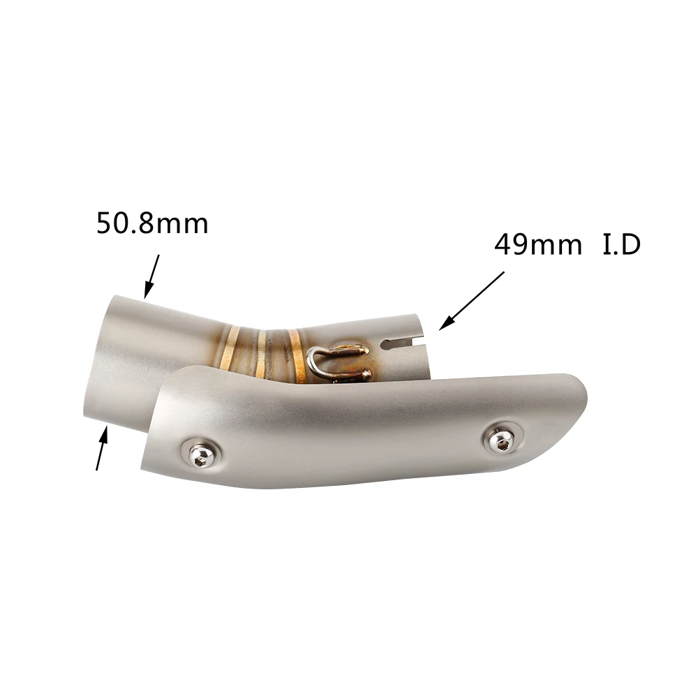 For Suzuki GSXR 1000 2012 2013 2014 2015 2016 GSX 1000R 2012 to 2016 Escape Motorcycle Exhaust Middle Link Pipe Slip-On