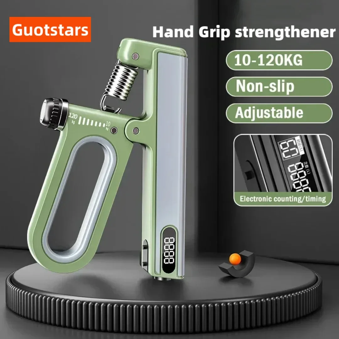 10-120kg Adjustable Hand Grip Strengthener Hand Grip Trainer With Counter Wrist Forearm And Hand Exerciser For Muscle Building