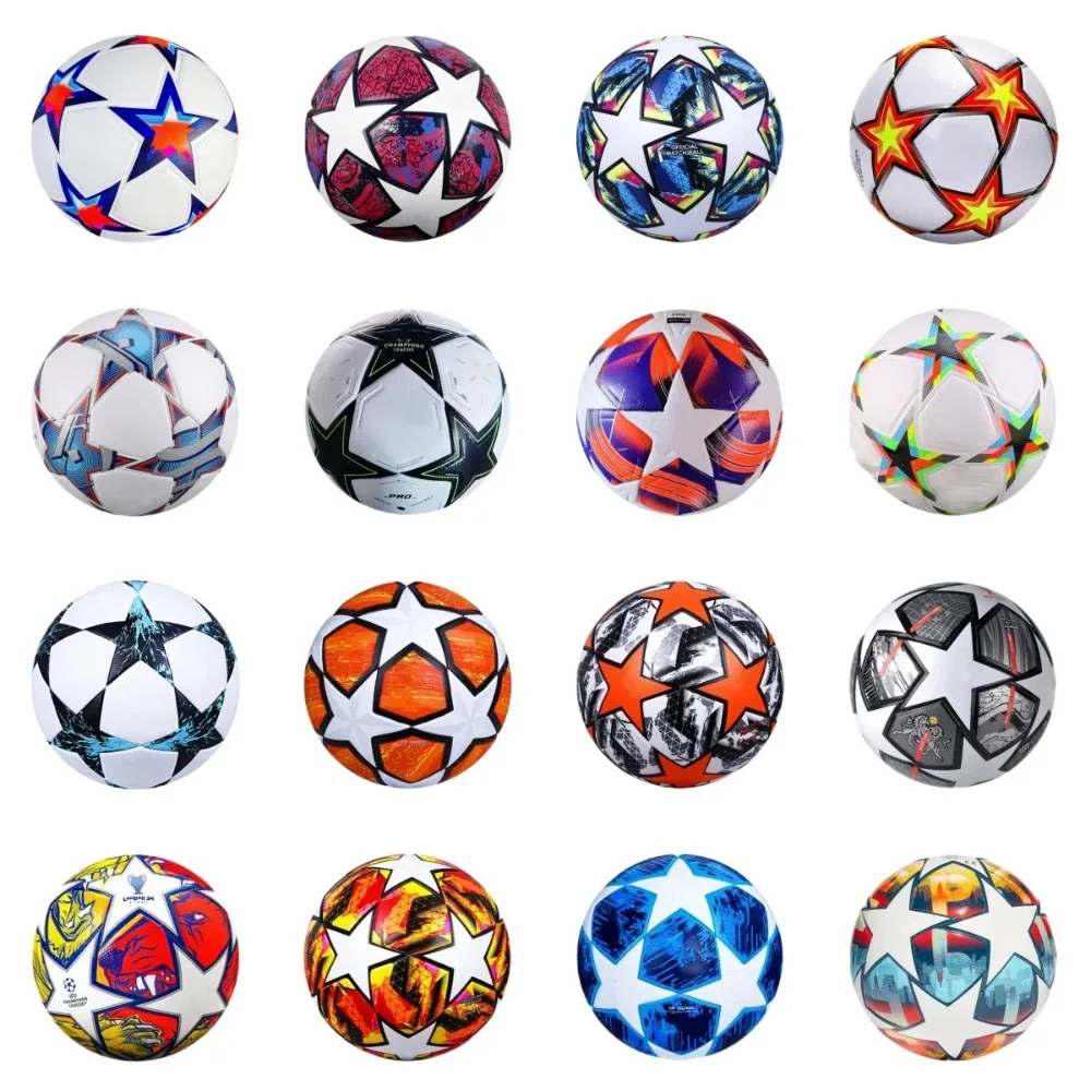 

High Quality Standard Size 5 Soccer Ball PU Material Professional League Match Balls Seamless Training Ball Goal Team