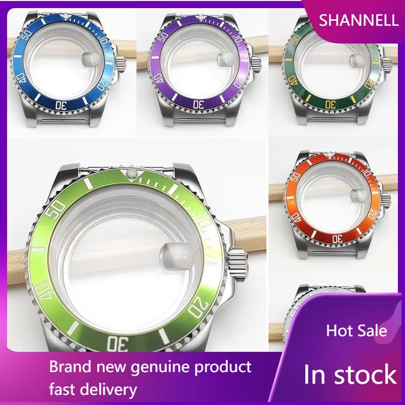 

Suitable for Japanese NH35/36 movement watch case, mineral glass men's diving watch case, transparent back cover