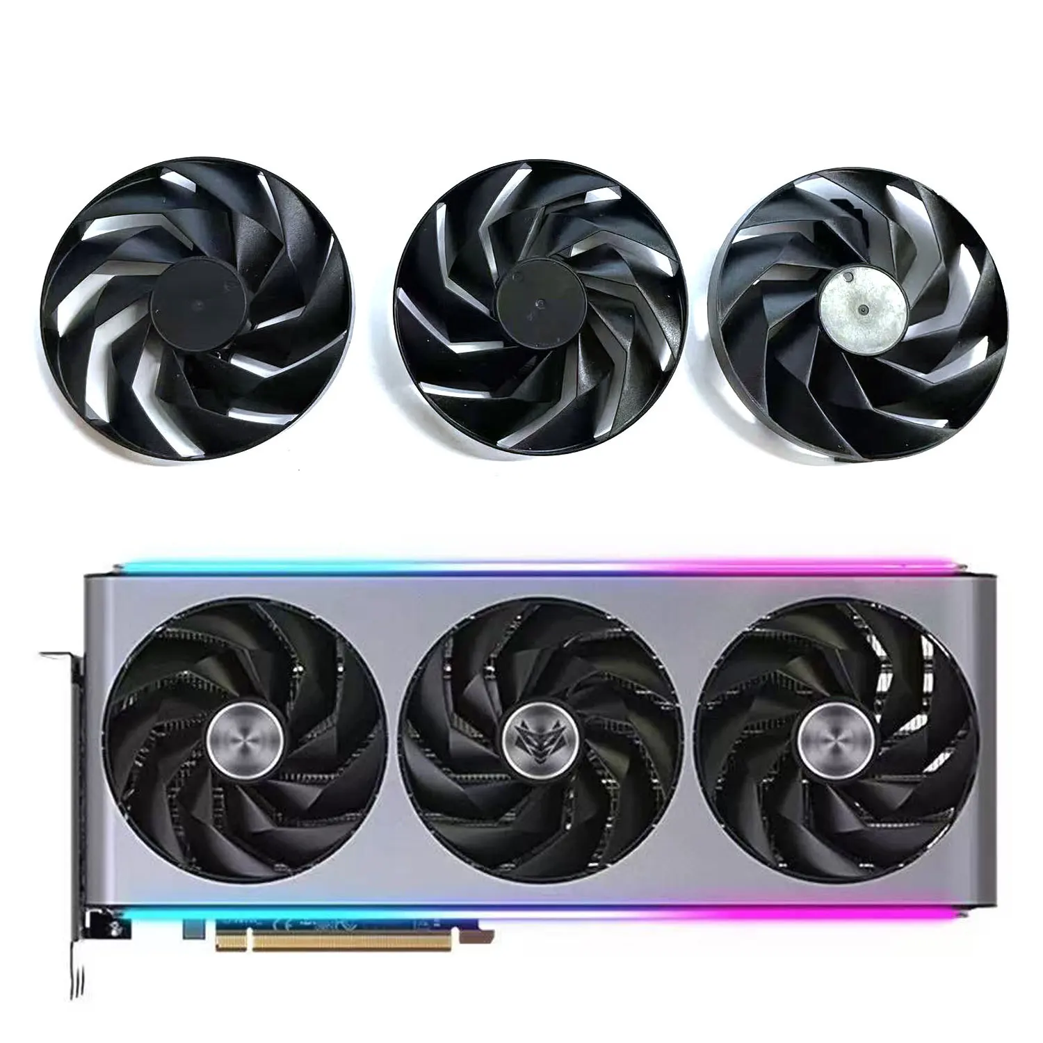 New Cooling Fan FD10015M12D 95MM RX 7900 XT GPU Fan for Sapphire Nitro + AMD Radeon RX 7900 XT 7800XT Graphics Card Cooling