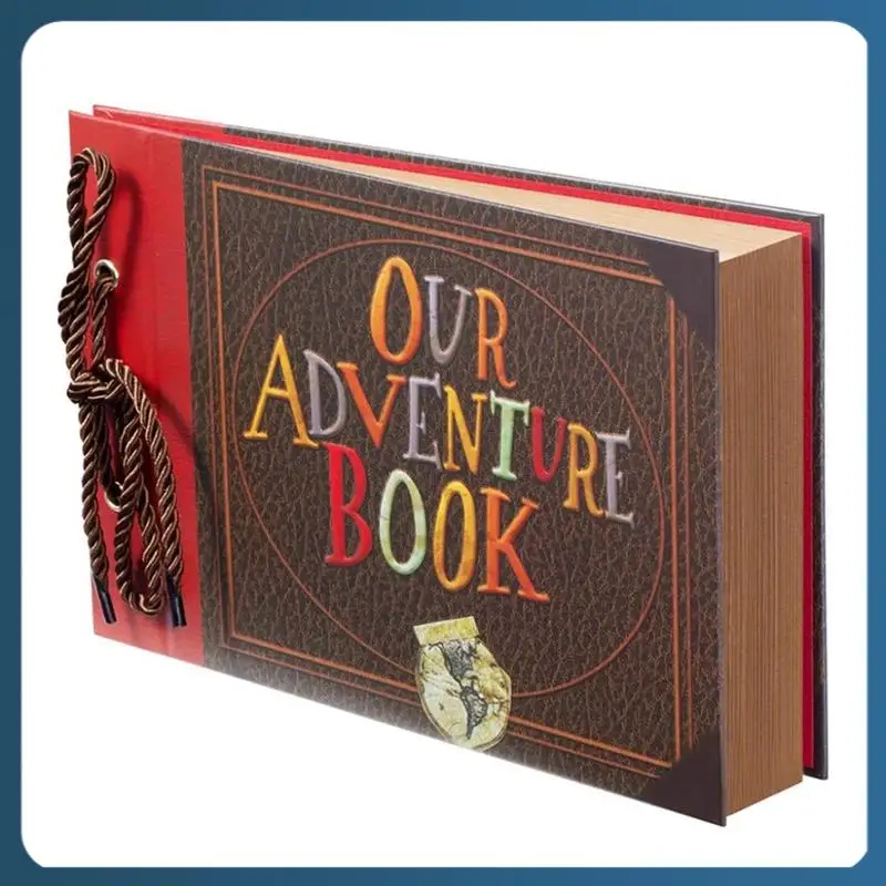 Álbum de fotos AB02, álbum de recortes de libros de aventuras, para aniversario, boda, viajes, (libro de aventuras) duradero