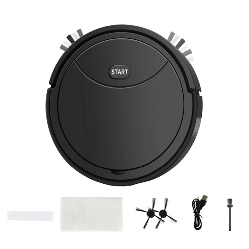 TAIGH-3-In-1 Wet And Dry Robot Vacuum Cleaner Mopping Dust Vacuuming Rechargeable Electric Sweeper Smart Floor Cleaner