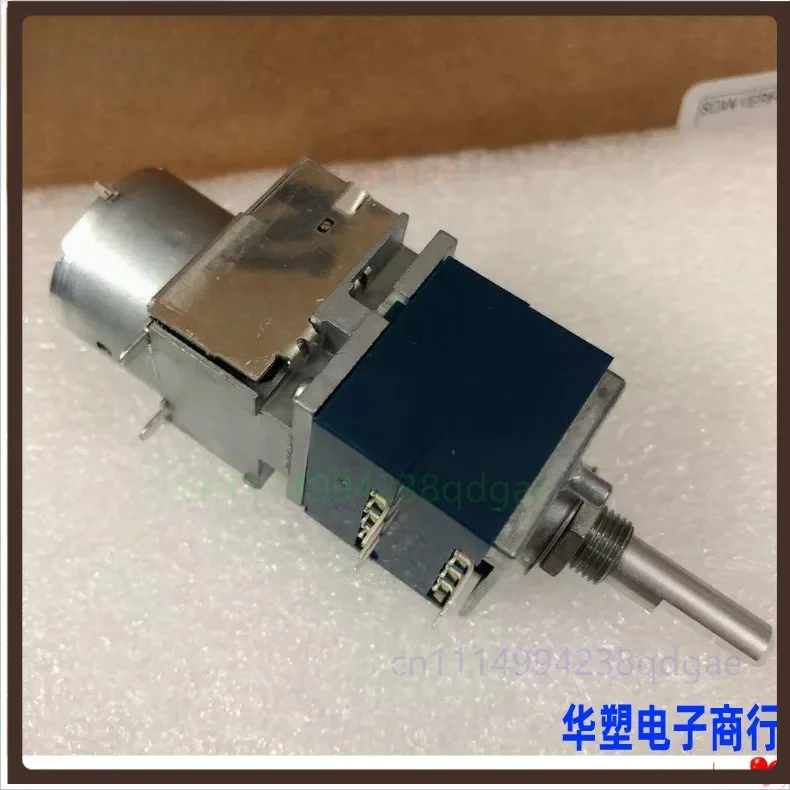 1PCS For  ALPS RK27 Motorized Dual Potentiometer A100KX2 6Pin For Amplifier Remote Main Volume Control