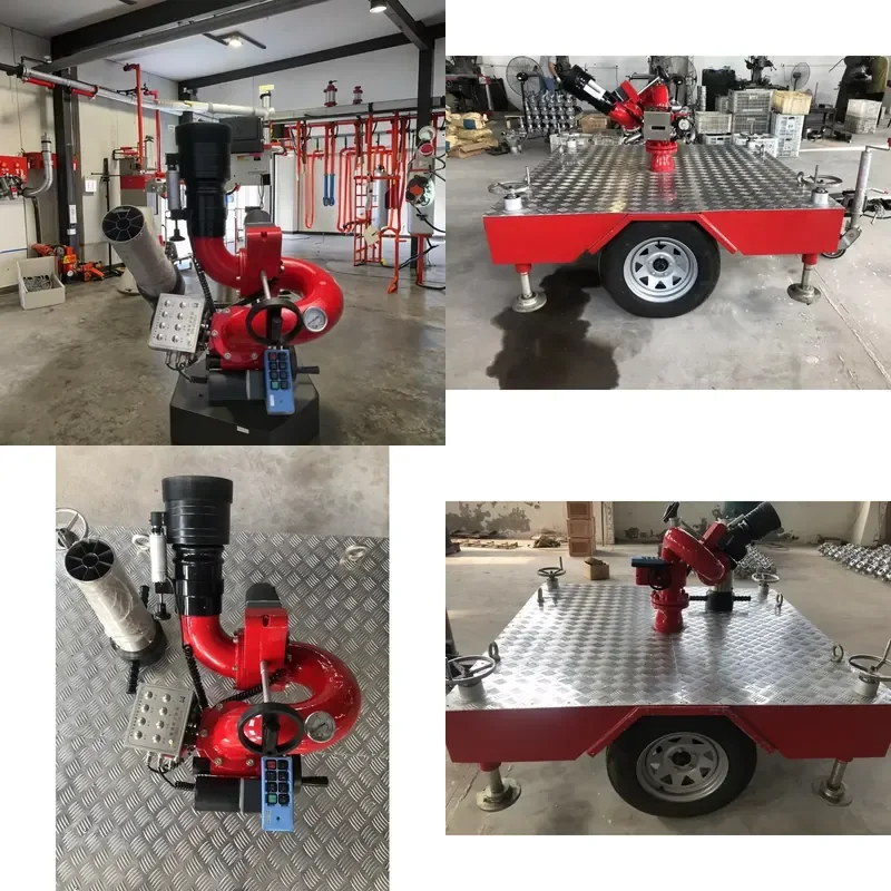 2026 Factory Supply Aluminum Alloy Flexible Trailer-Mounted Fire 100L/s Water/Foam Dual System 360 Rotation 91.2m