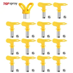 Topspray3600psi Airless Tips 215 217 221 311 315 321 411 for Paint Sprayer Yellow Multiple Models Airless Spray Gun Nozzle Tip