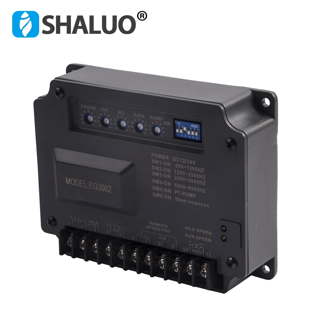 Imagem -02 - Regulador de Gerador Diesel Unidade Controlador Velocidade do Motor Atuador Sensor Velocidade Magnética dc Placa Controle do Motor Peça Genset Eg3002