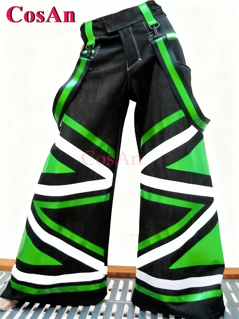 

CosAn Fluorescent Trousers Hip-Hot Fashion Melbourne Shuffle Ghost Dance Pants AUS Reflective Street Dance Pants For Unisex New