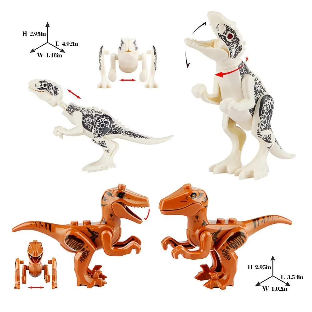 Dino World Brachiosaurus Kits de construction Bolcks briques dinosaures figurines Raptor dinosaures parc jouets cadeaux blocs de construction