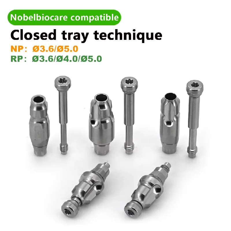 Dental Part For Nobel Closed Tray Transfer Impression Coping Analog Laboratory Prosthetic Components Screw Kit Replacement Parts