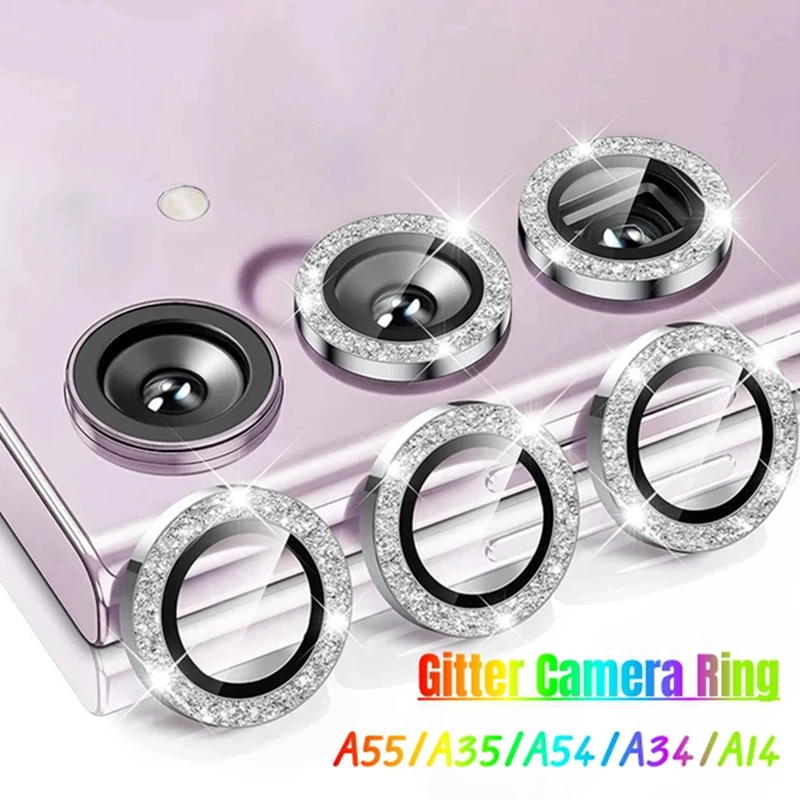 Gitter Camera Protector For Samsung Galaxy A55 A35 A54 A34 A14 Sansung A25  A15 Protective Glass Metal Lens Cap