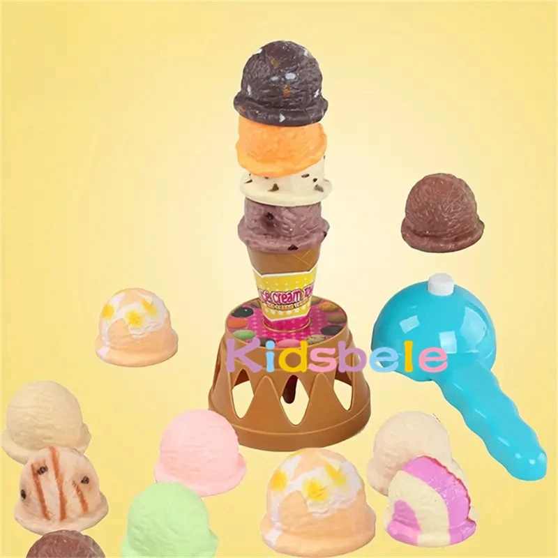 Juego de helados de simulación para niños, juguete de cocina de comida, juguete de simulación