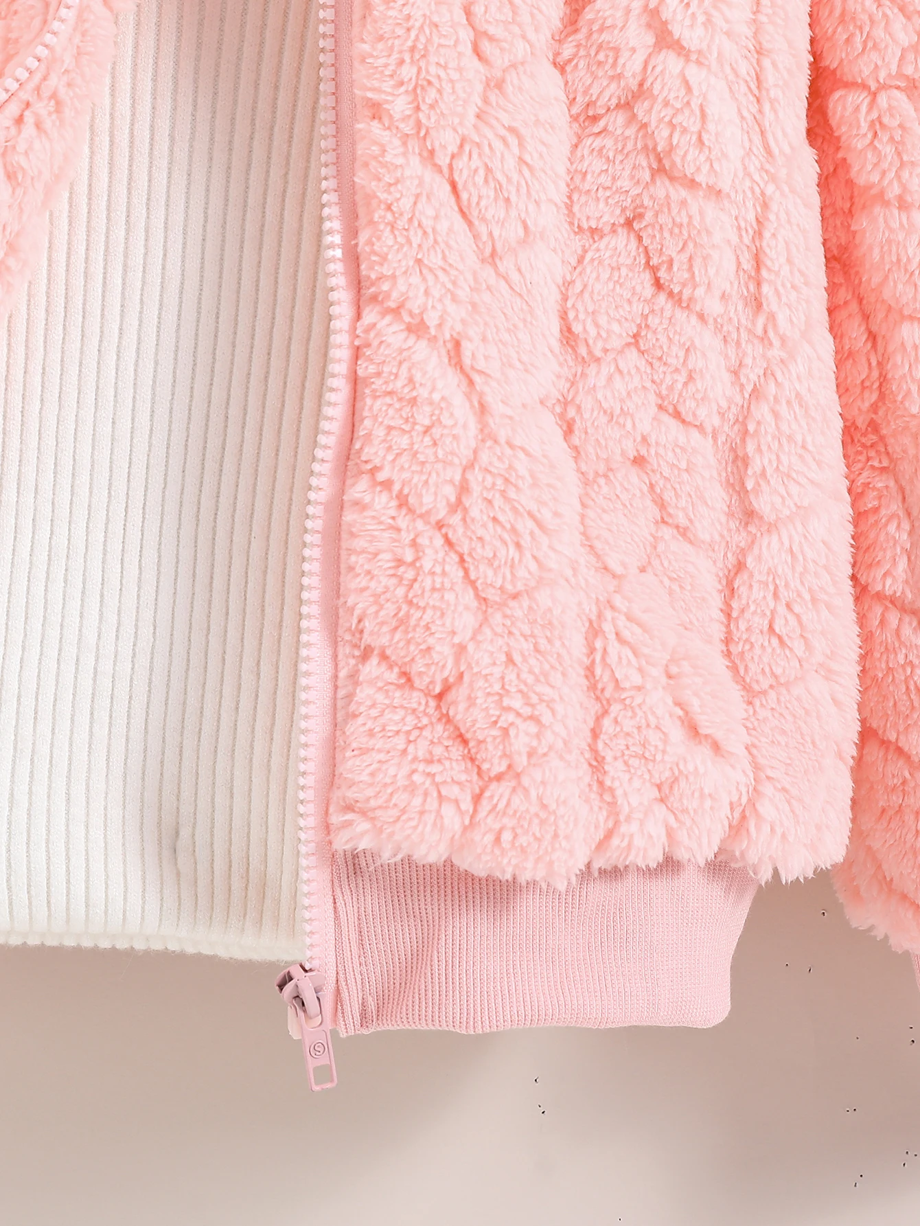 Herbst/Winter Mädchen-Kapuzenpullover mit Plüsch und Jacquard-Muster, dicker Hoodie, süße und warme Jacke. – Detail 6