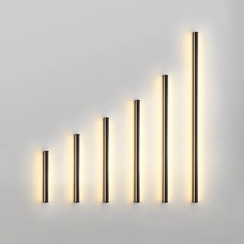 

Modern minimalist corner wall light staircase corner lamp bedroom living room atmosphere backlight long strip sconce LED lamp