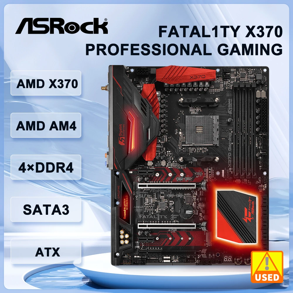 

﻿ ASRock X370 PROFESSIONAL GAMING Motherboard AMD X370 AM4 DDR4 3200+(OC) 64GB support 5600 1600 4700G 4300 3900 5500 ATX