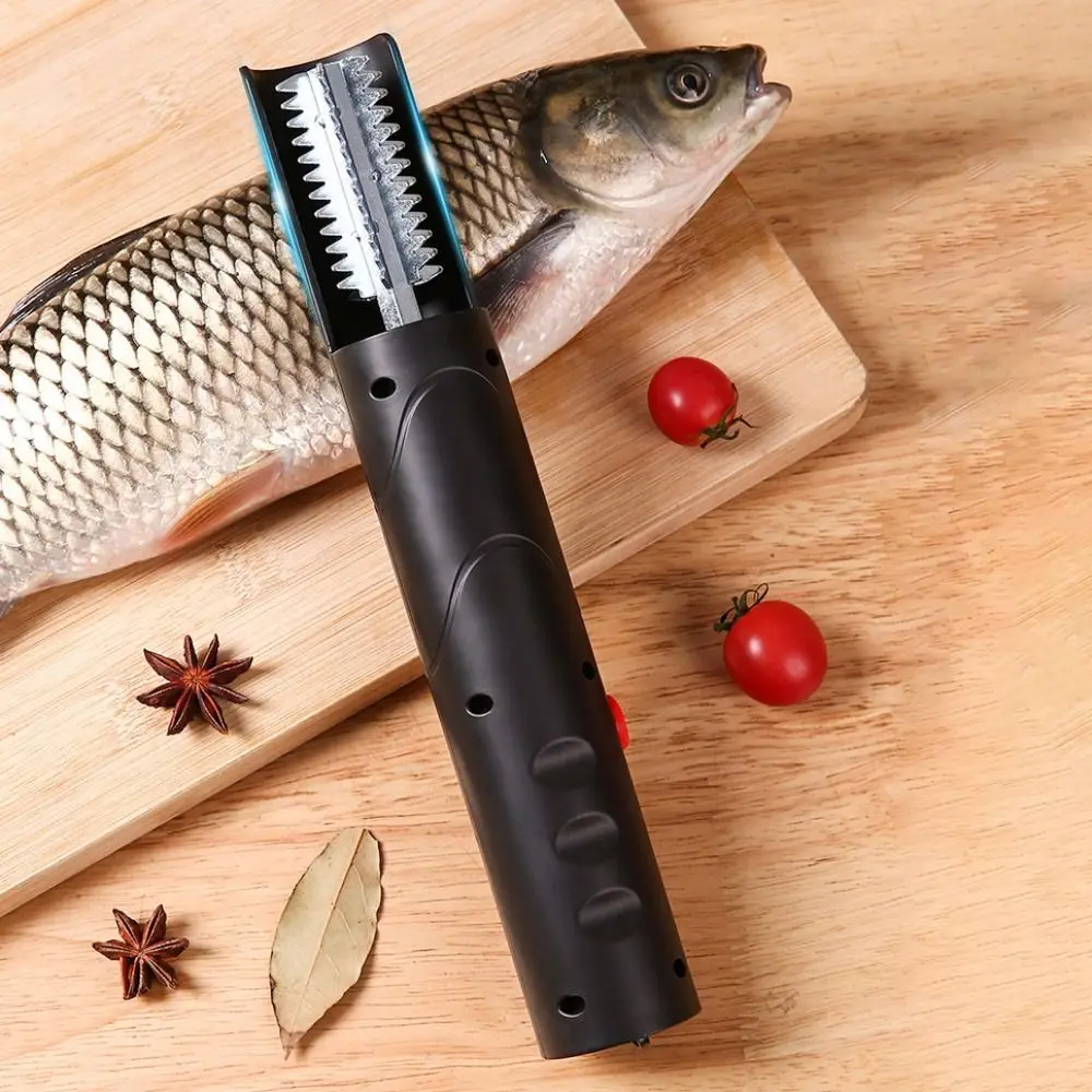 Rechargeable Electric Fish Scraper Handheld Waterproof Fish Scale Artifact Effort-saving Stainless Steel Head Fish Scale Cleaner