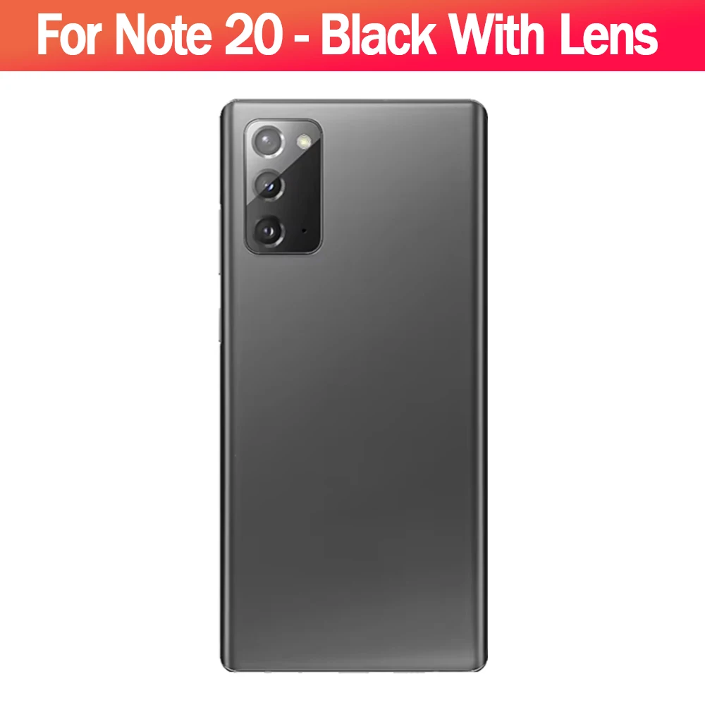 Glass Back Cover Case For SAM-Note20 Back Glass Rear Cover Battery Door with Camera Glass Adhesive