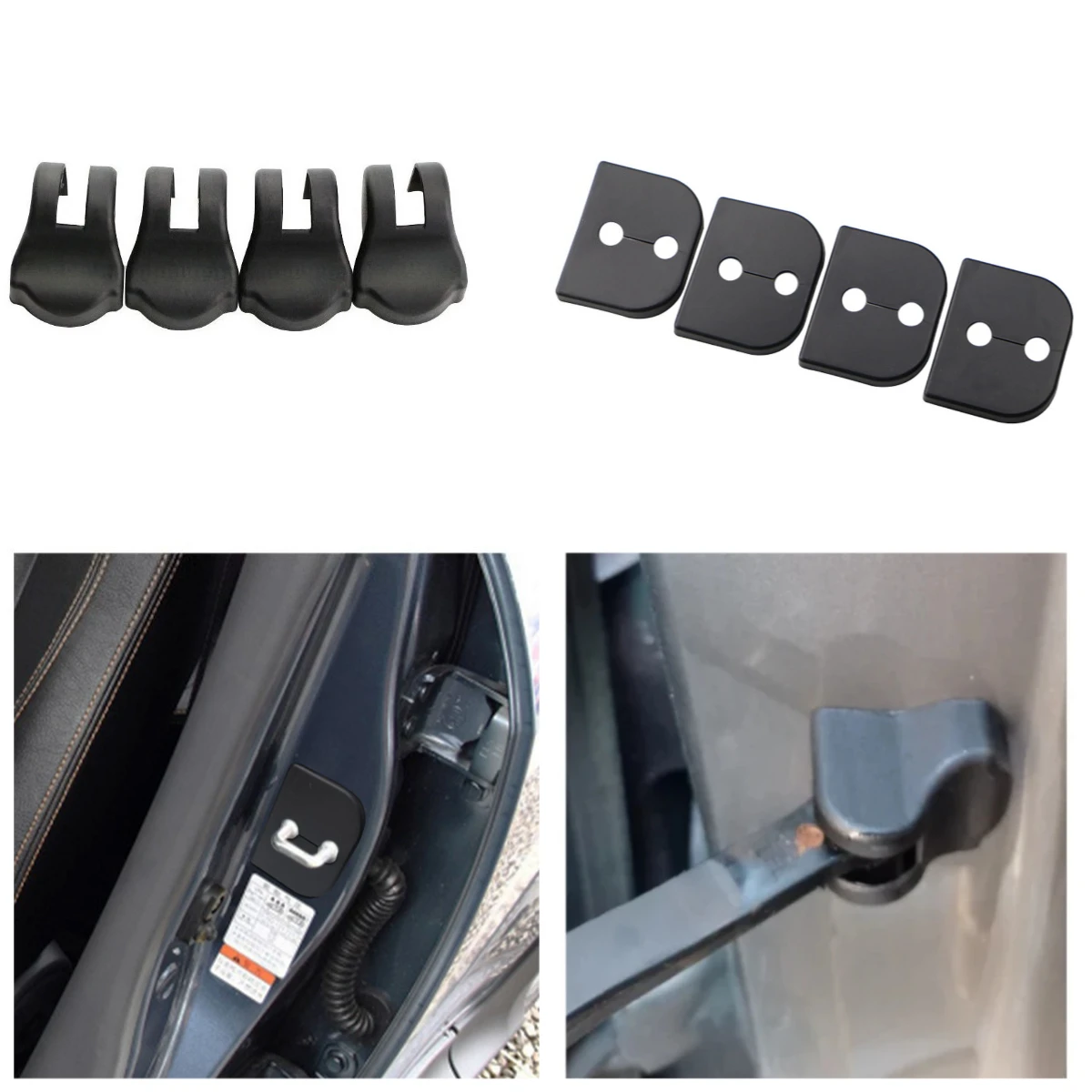Car Door Lock Catch Cover Stopper Hinge Protection Case Waterproof Buckle for Suzuki Swift MK2 2004-2010 SX4 MK1 2007-2013