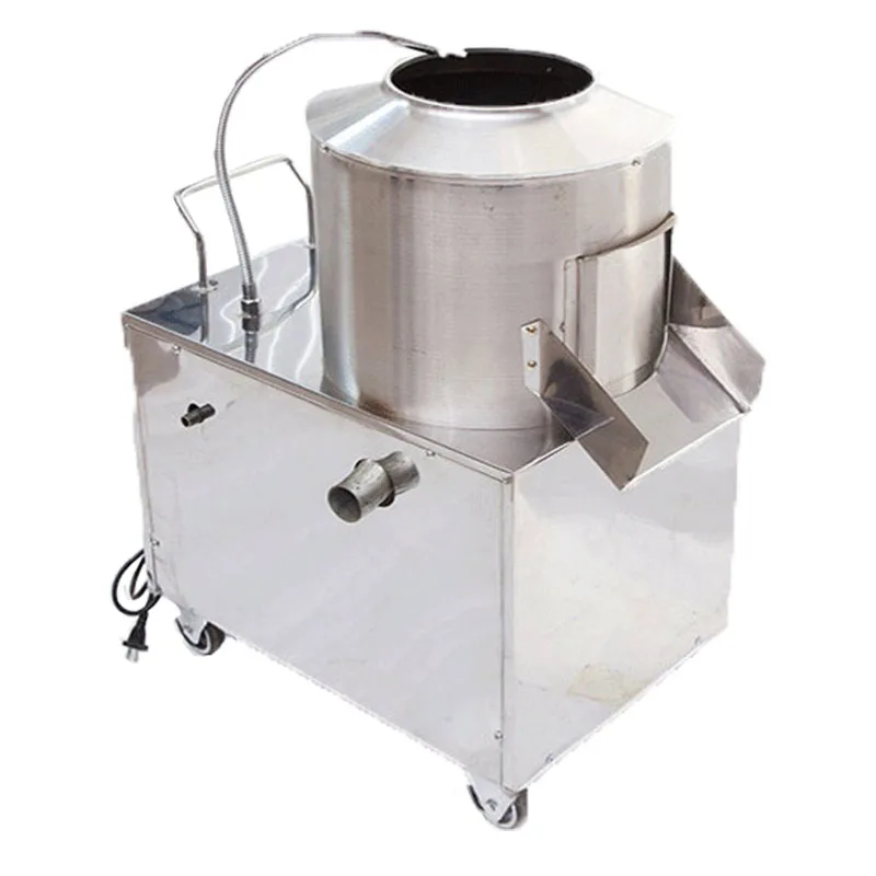 High quality restaurant orange peeling machine automatic garlic processing line brush roller wash potato peeling machine
