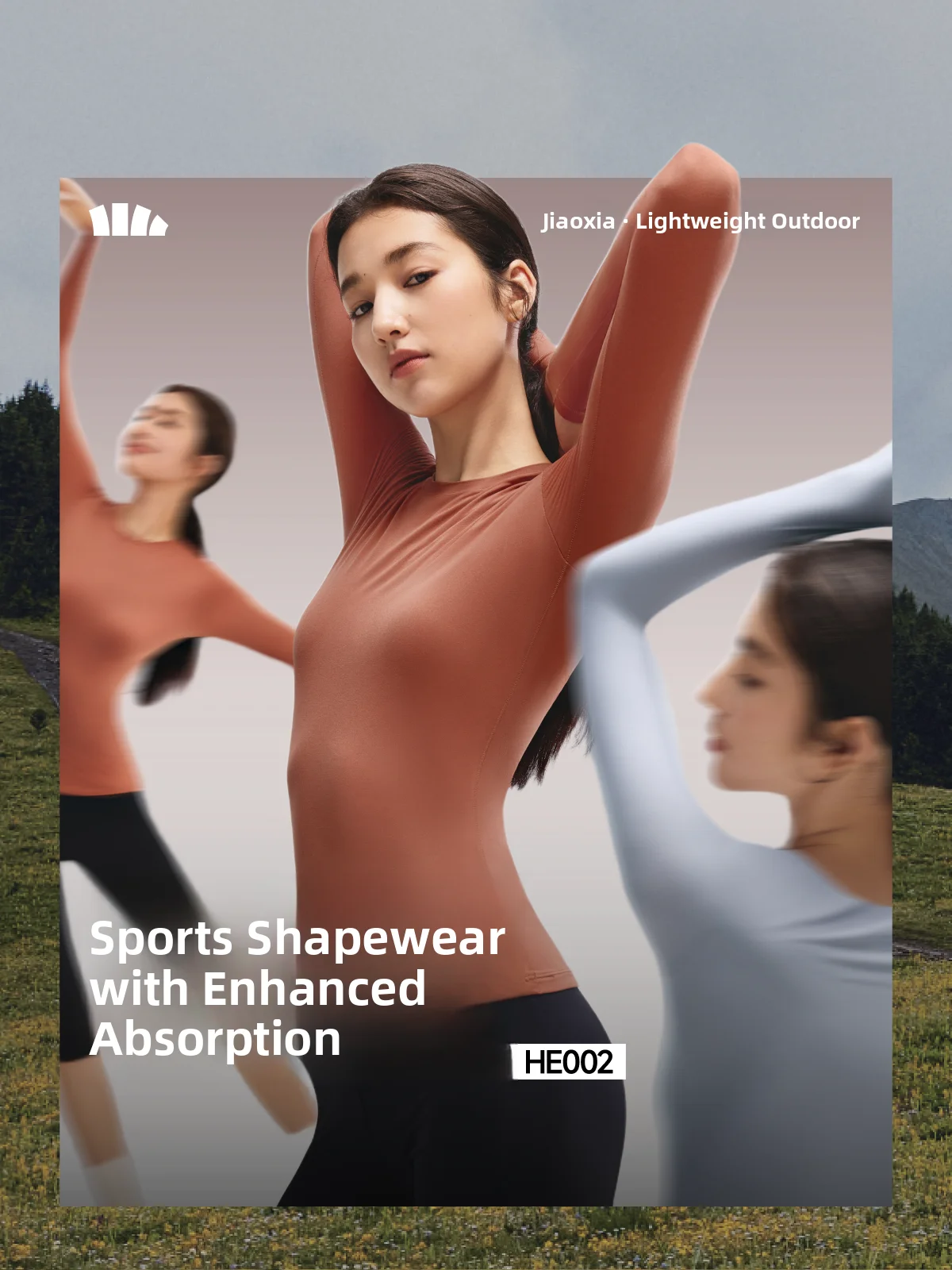 

Bananain Spor Slimming Long Sve T-irt Women's High Elastic Qui Dry Base irt HE002 Comfortable Breathable Nylon