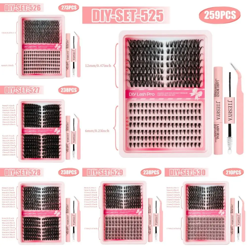 40D Cluster DIY Lash Extension Invisible Band Premium Mink False Eyelash Extension Manga Lash Cat Eye Lashes Eyelash Clusters