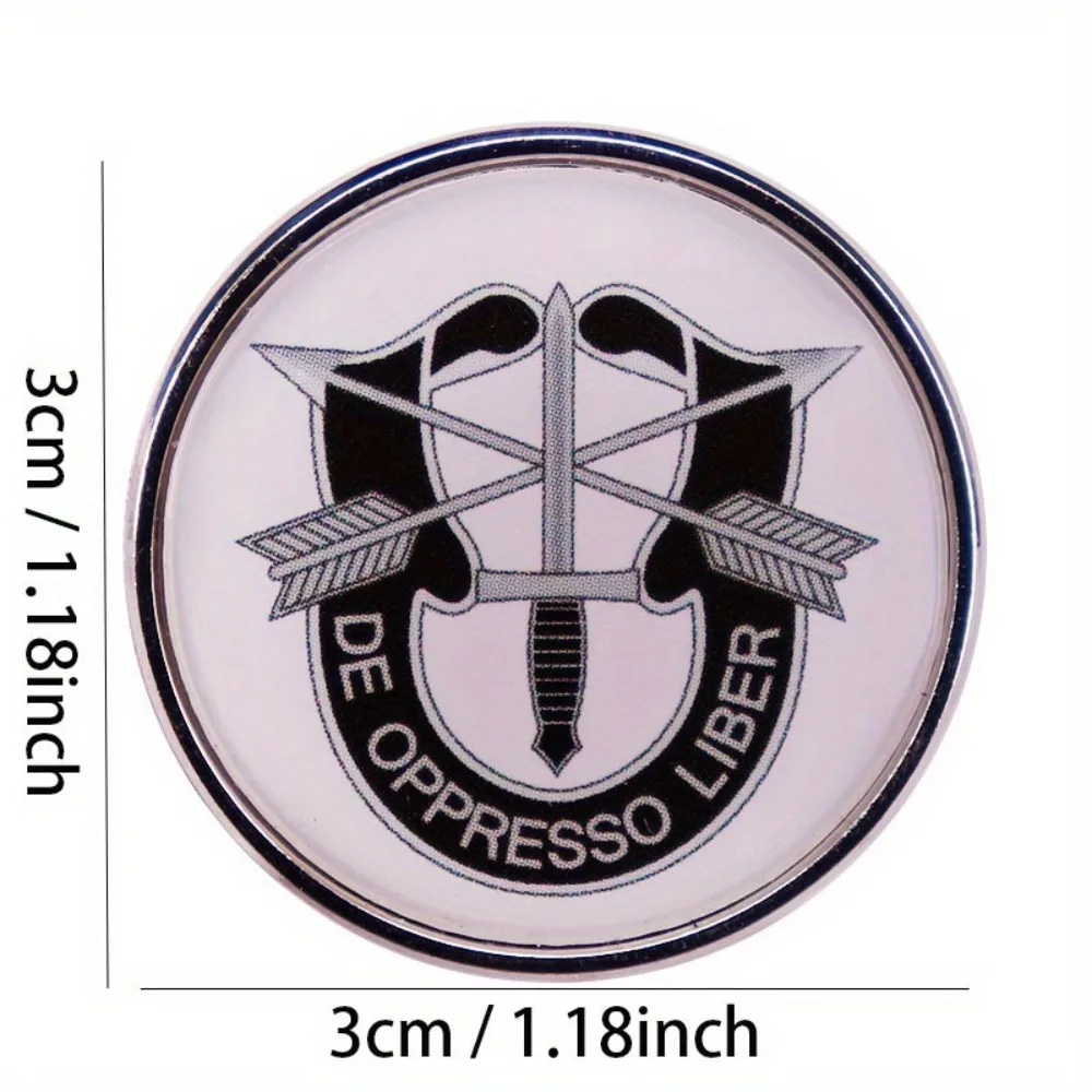 1 قطعة شارة القوات الخاصة الأمريكية دي أوبريسو ليبر العسكرية التلبيب قبعة دبوس