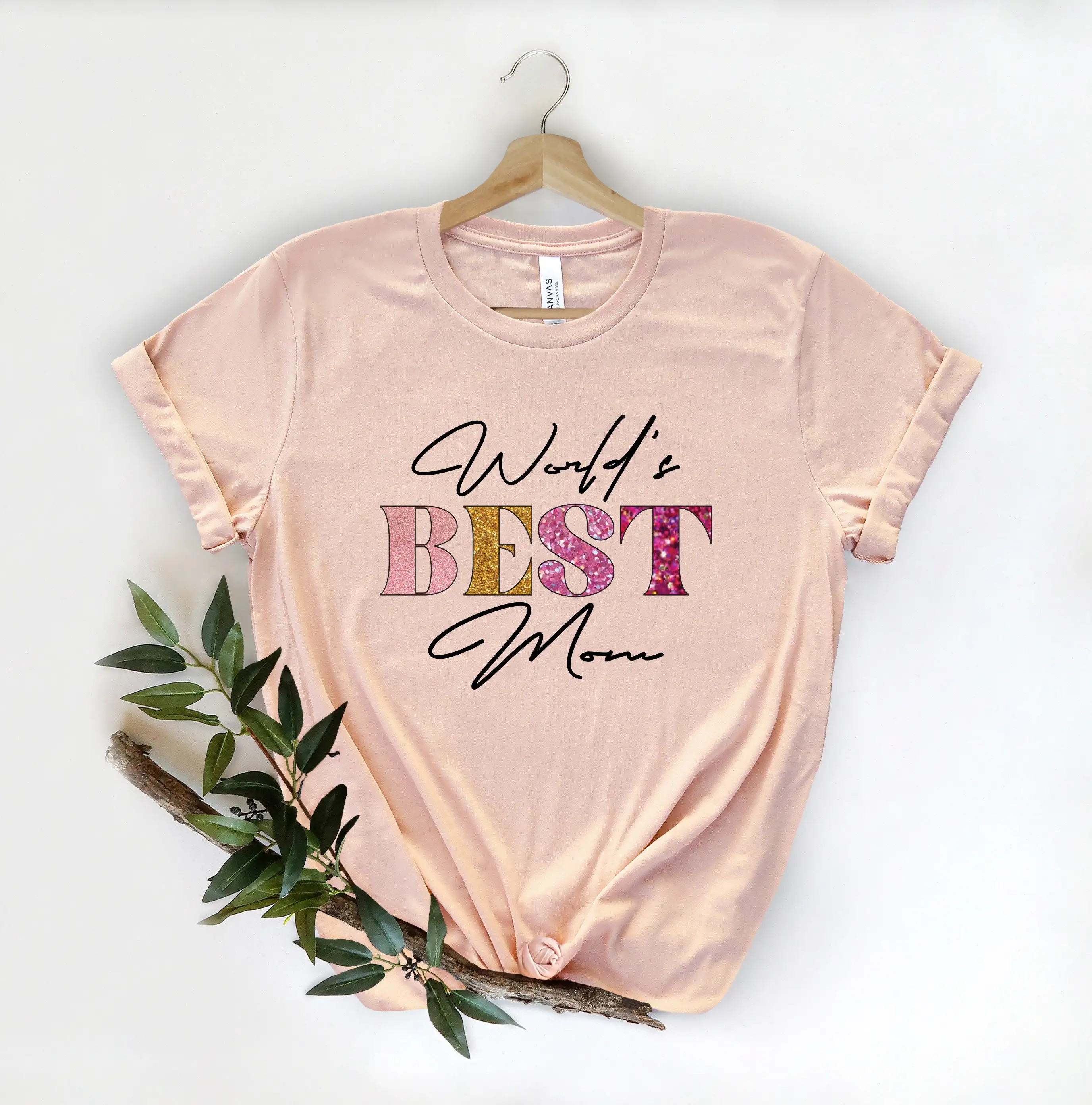 World's Best Mom T Shirt Mothers Day Design Cute for Her Comfort Color New