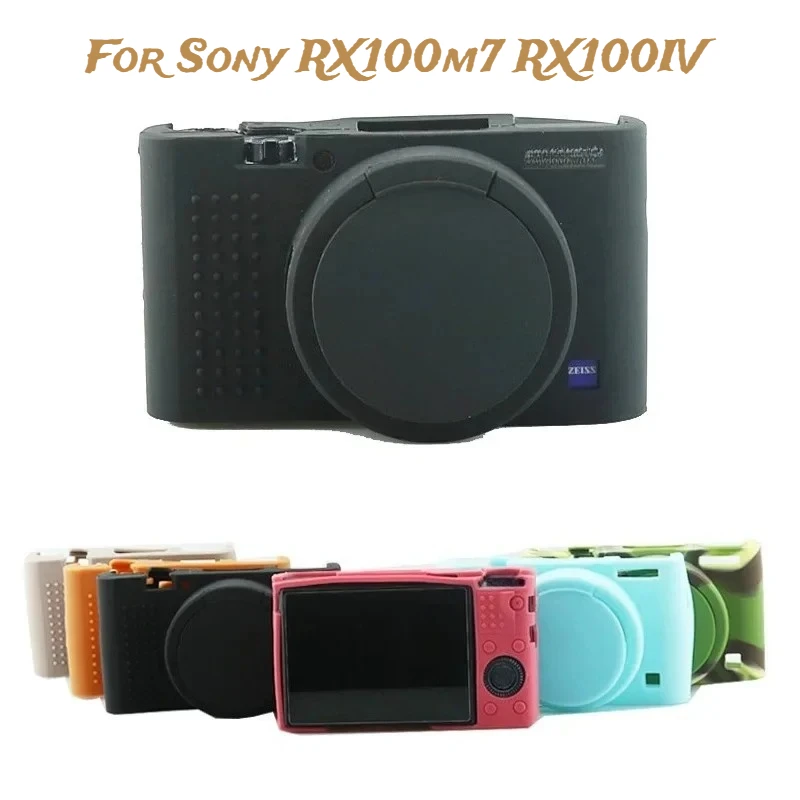 Camera bag soft For Sony RX100m7 RX100IV Accessories rubber protective body cover bag skin Silicone camera case