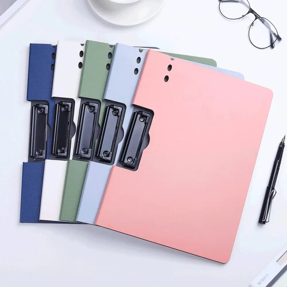 Memo Clip Board 6 Colors A4 Documents Storage Clip Backing Plate Hard Delicate Texture File Clip Board Office Supplies
