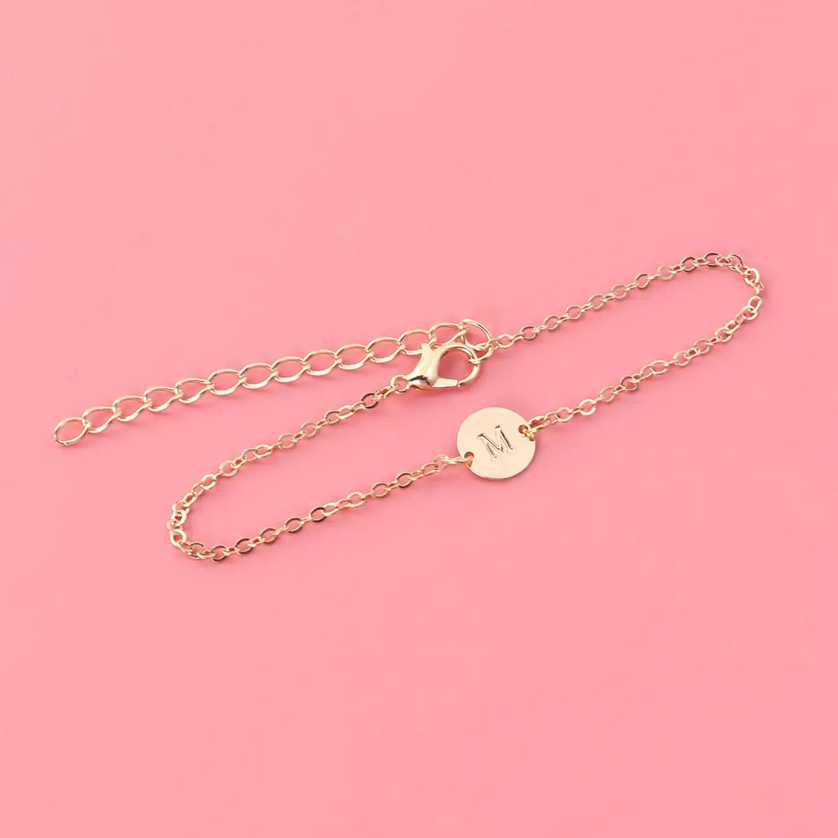 

Anklets Letter Bracelet Chain for Girl Women Fashion Beach Golden Shape Women's