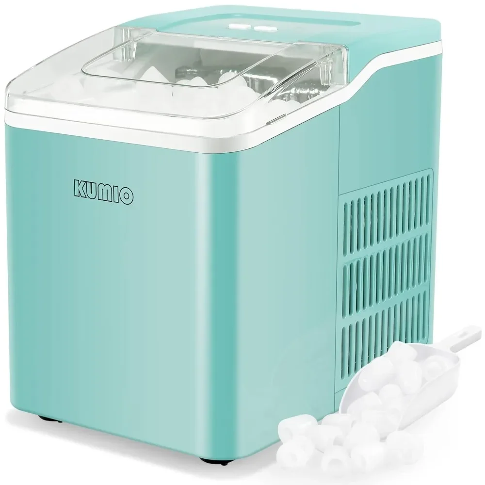 

Ice Makers Countertop, 9 Bullet Ice Ready in 6-8 Mins, 26.5 lbs/24 hrs, Self-Cleaning Ice Maker