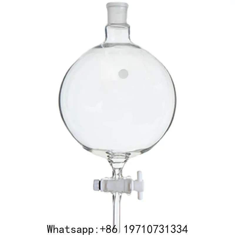 Spherical Fractional Funnel 2000/3000/5000/10000ml Spherical Flask Large Funnel Glass PTFE Piston