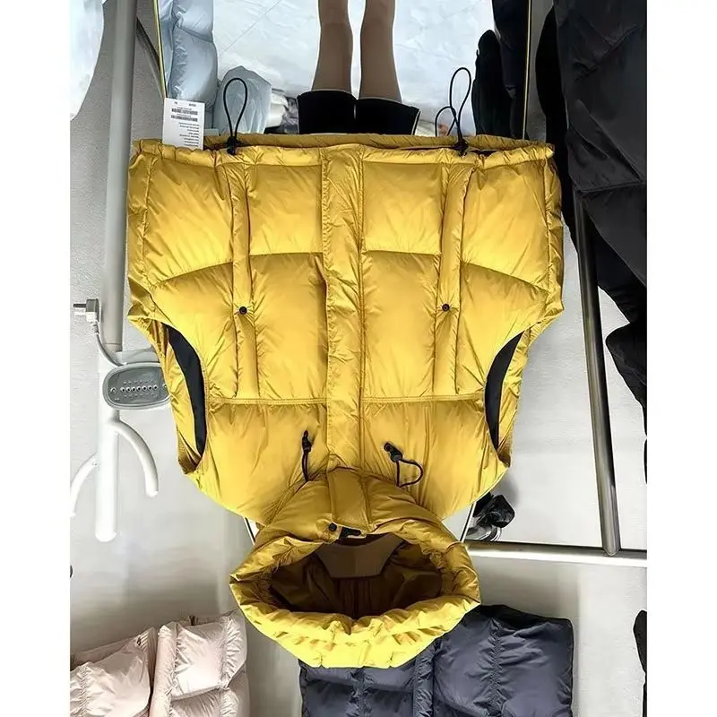 

New Autumn Winter Hooded Down Cotton Vest Women Loose Sleevele Thicken Warm Short Casual All-Match Parkas Female Waistcoat