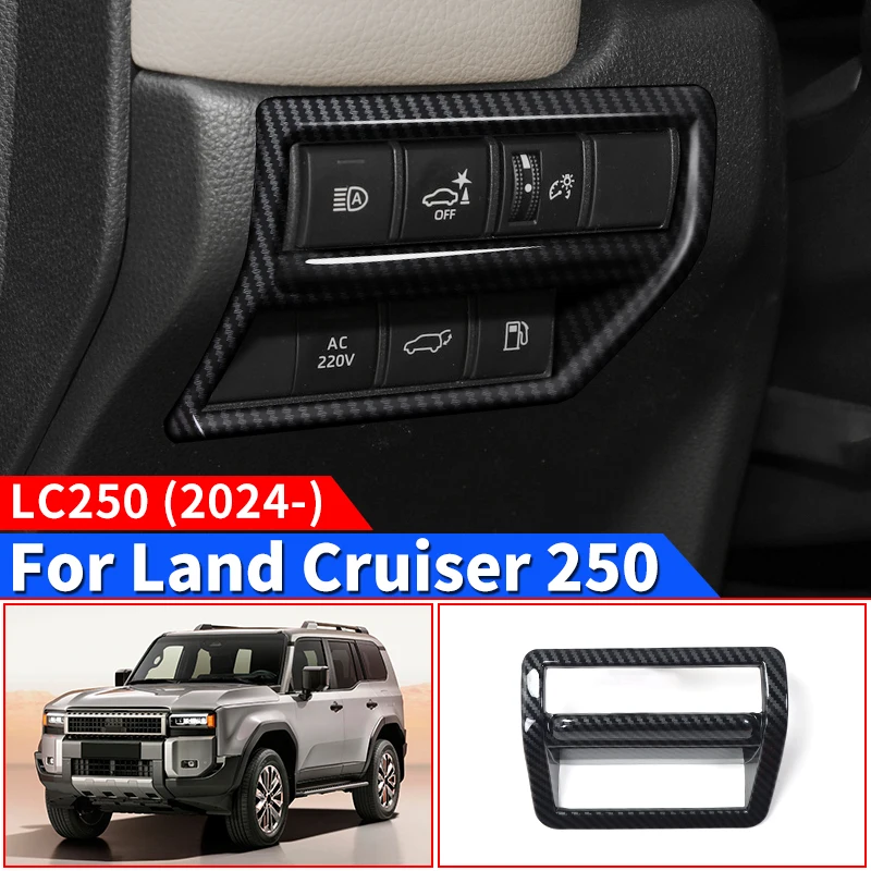 

For Toyota Land Cruiser 250 2024 1958 Prado LC250 Main Driving Below Adjustment Panel Decoration Sticker,Interior Accessories