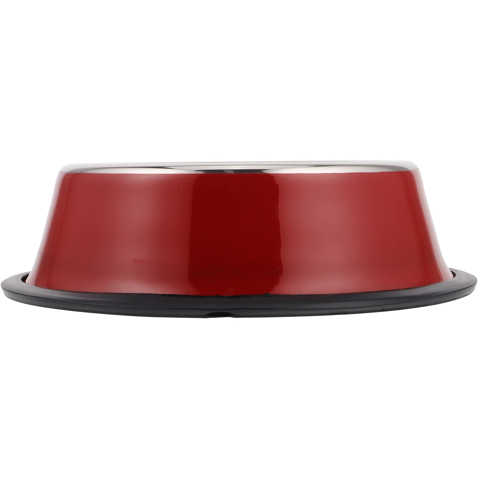 

1Pcs 18cm Durable Stainless Steel Pet Bowl Double Design Non-Spill Dog Feeding Basin for Home Pet Feeder Dog Bowl