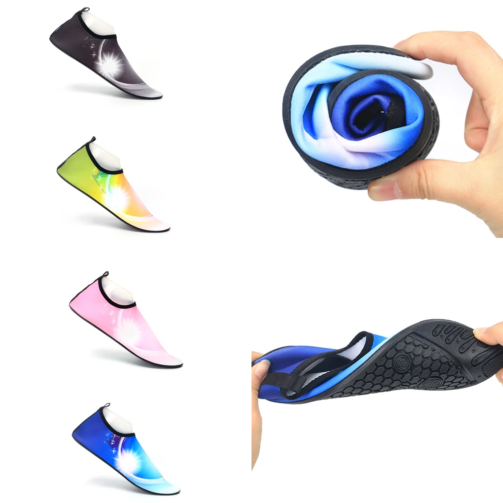 New Unisex Shoes With Indoor Yoga Fitness Shoes Speed Interference Water Beach Shoes Couples Portable Swimming Shoes Aqua Shoes