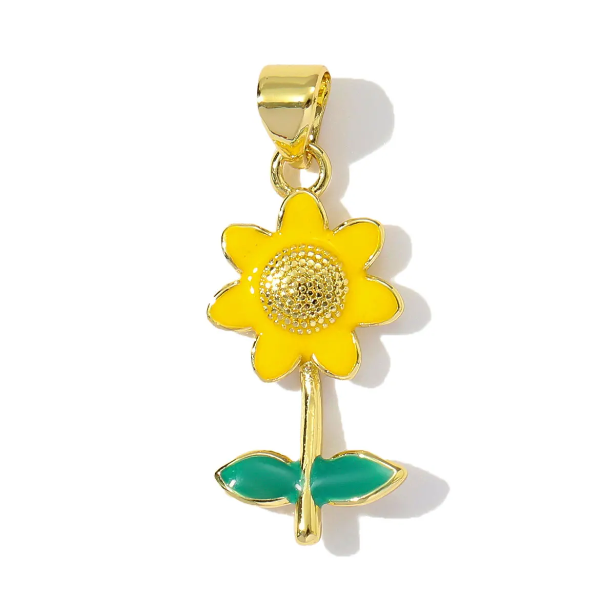 3pcs/Lot Wholesale Copper Enamel Chilli Sunflower Diy Earring Charms Women Shell Starfish Camera Necklace Pendants Cherry Jewelr - view 6