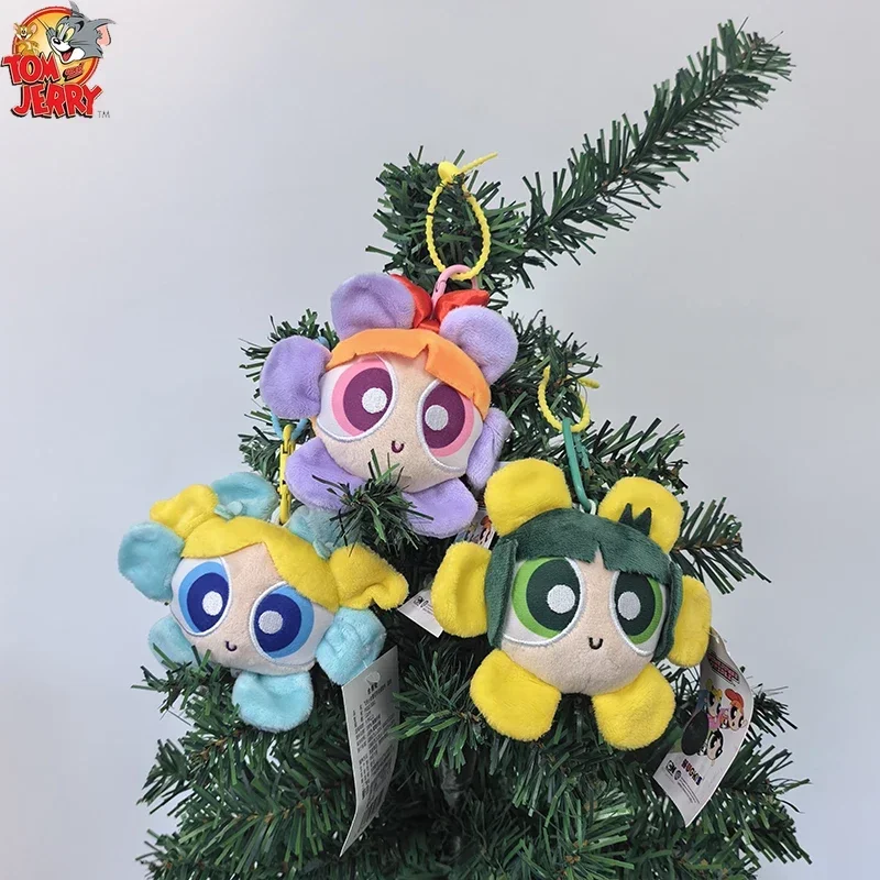 جديد عيد الميلاد قلادة الكرتون 12 سنتيمتر الأصلي زهرة تصميم Powerpuff الفتيات الديكور حلي معلقة لوازم الحفلات هدية #1