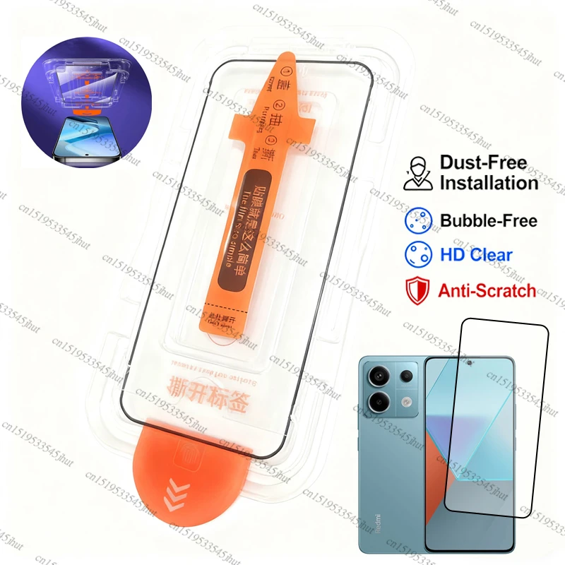 

Защитное стекло Full Cover для Redmi Note 13 Pro, безворсовая защитная пленка для экрана Redmi Note 13 Pro