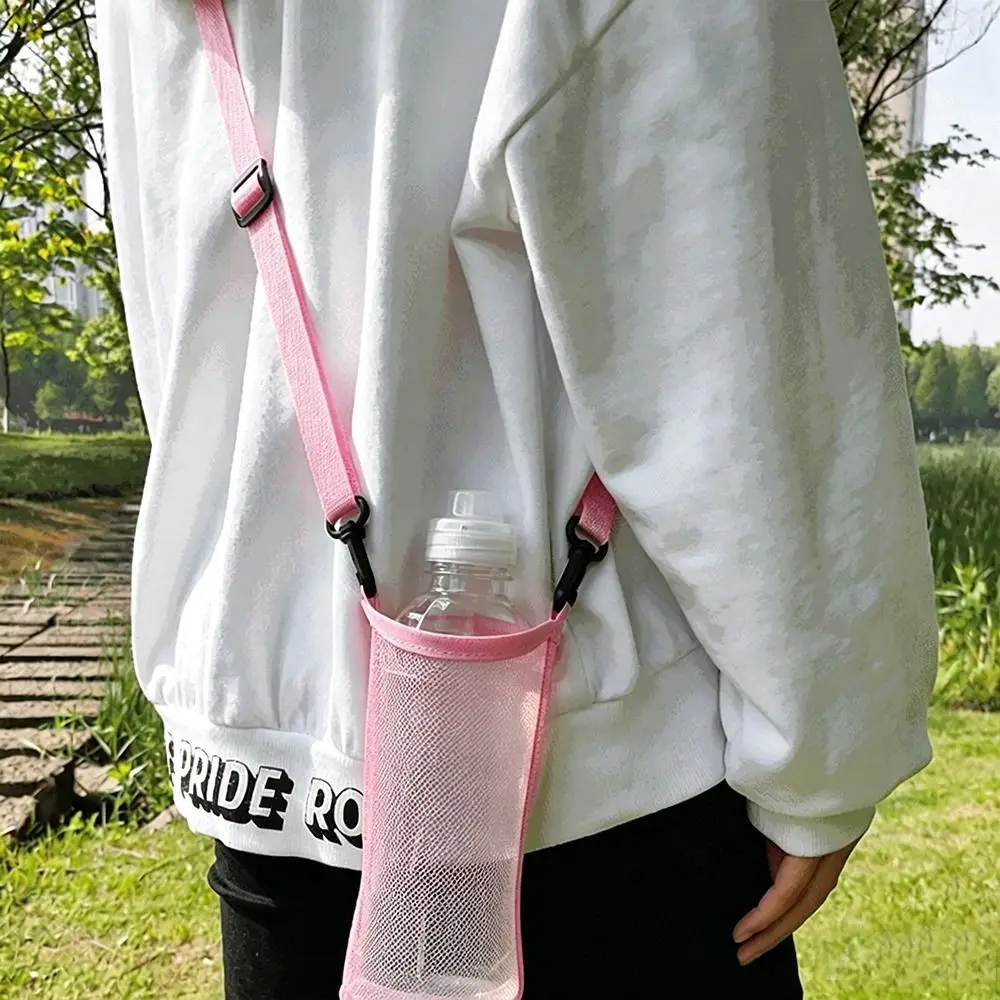 High Quality Useful Single Shoulder Water Cup Bag With Strap Unisex Sport Water Bottle Cover Portable Water Cup Hanging Bag