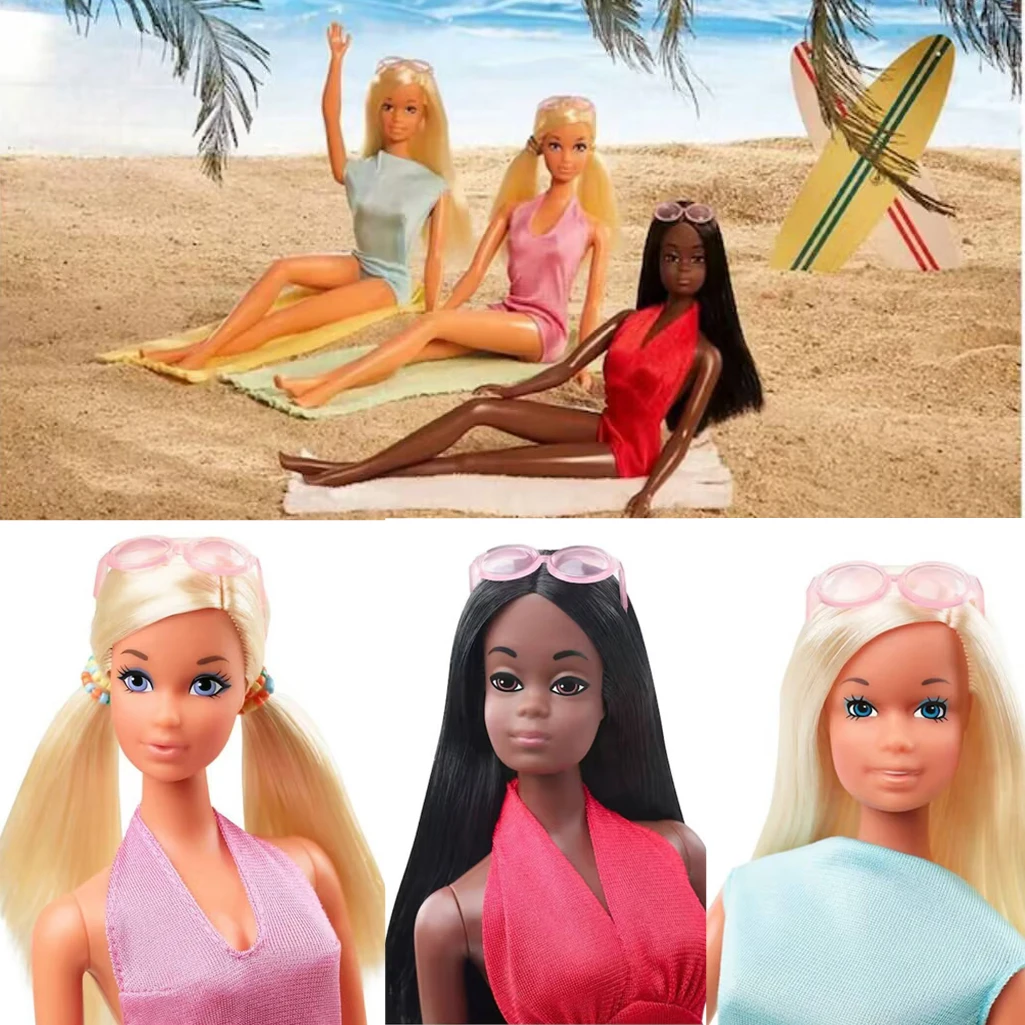 

Original Limited Sale 3 Dolls Gift Set Doll 1/6 Female Swimwear Doll Vintage Doll Set with Box