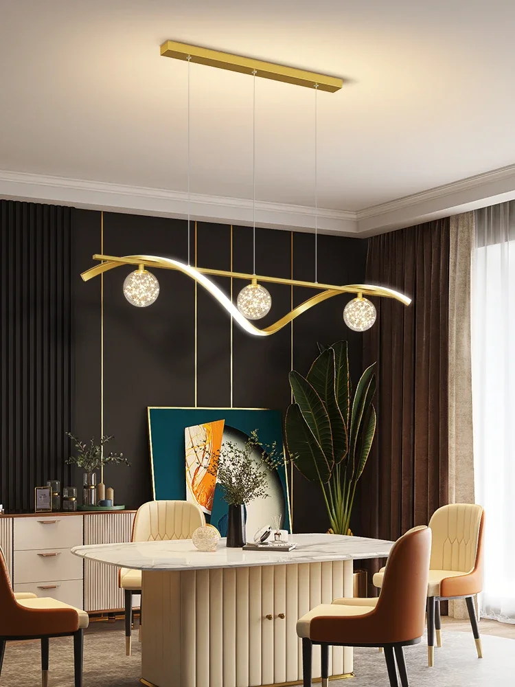 2025 Modern Minimalist Led Pendant Lamps Dimming For Coffee Table Dining Room Kitchen Island Ceiling Chandelier Home Lighting Fi