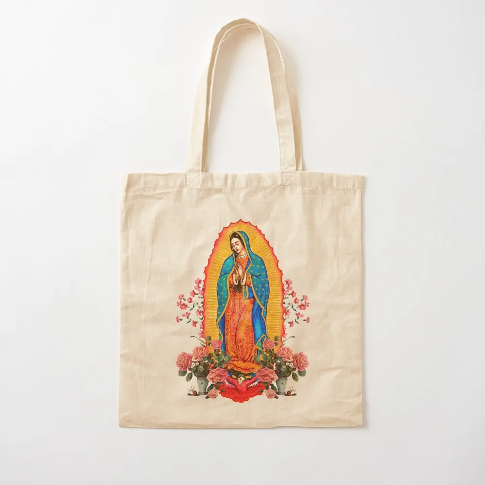 

virgin of guadalupe Tote Bag Handbags women sacs de shopping Cloth bags canvas shopping bag Canvas Tote Bag