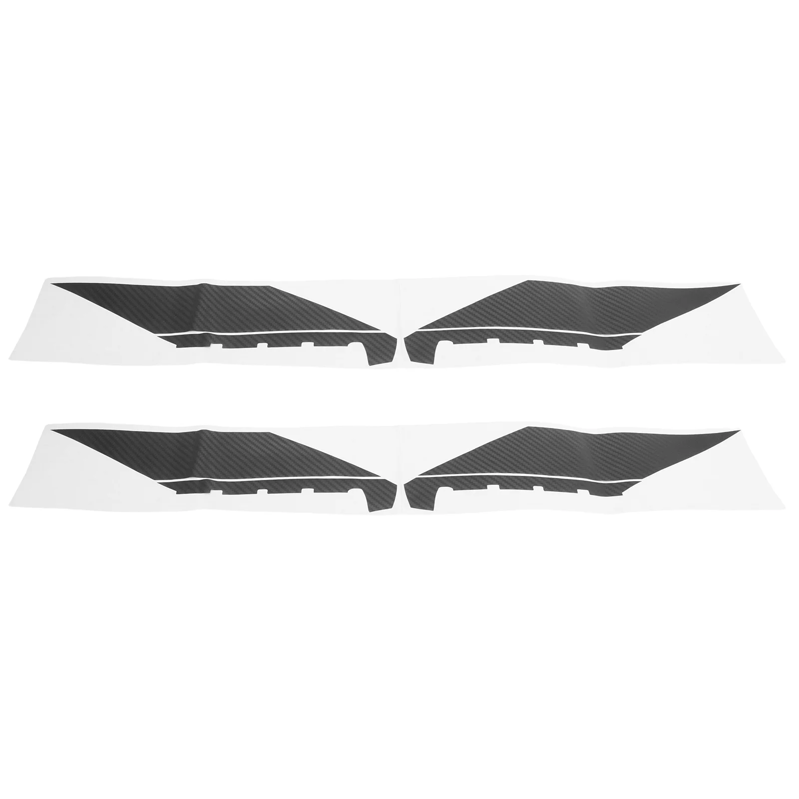 

4Pcs Vehicle Hood Cover Stickers Carbon Fiber Style Car Body Decals Exterior Modification Accessories Strong Adhesion No Residue
