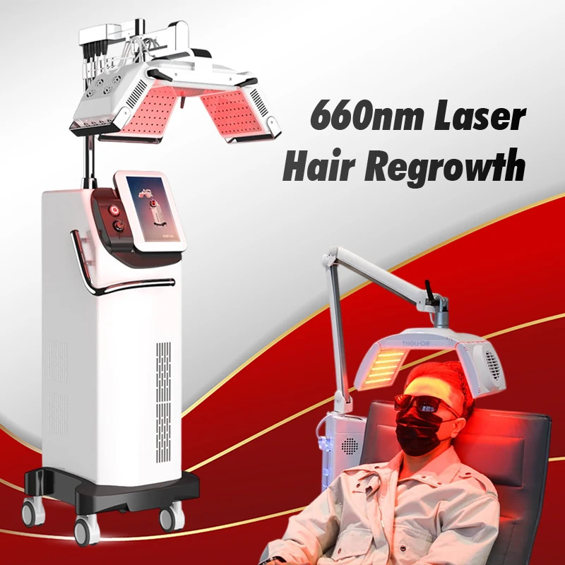 

Professional LLLT Androgenetic Alopecia Hair Growth Stimulation Machine 650nm Diode Laser Scalp Care Beauty Salon Spa Device