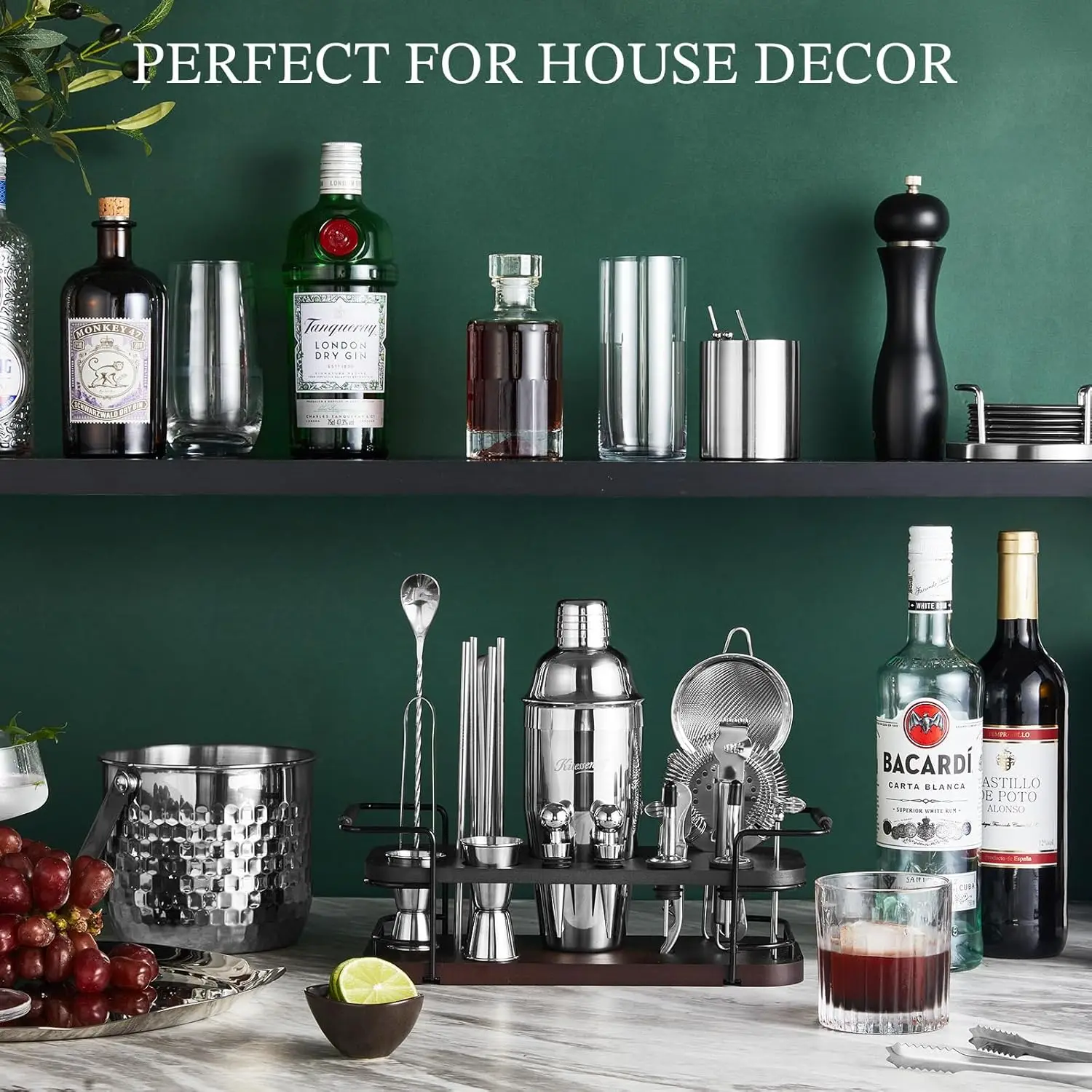 ชุดเชคเกอร์ค็อกเทลพร้อมขาตั้ง |   ชุดบาร์ครบชุด 24 ชิ้น พร้อมอุปกรณ์บาร์ครบครัน ความนิยมใหม่ล่าสุด