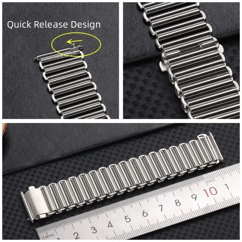 18mm 20mm 22mm 316L Hochwertiges Edelstahl-Uhrenarmband für Universal-Uhrenarmband Schnellverschluss-Uhrenarmband-Zubehör – Detail 4