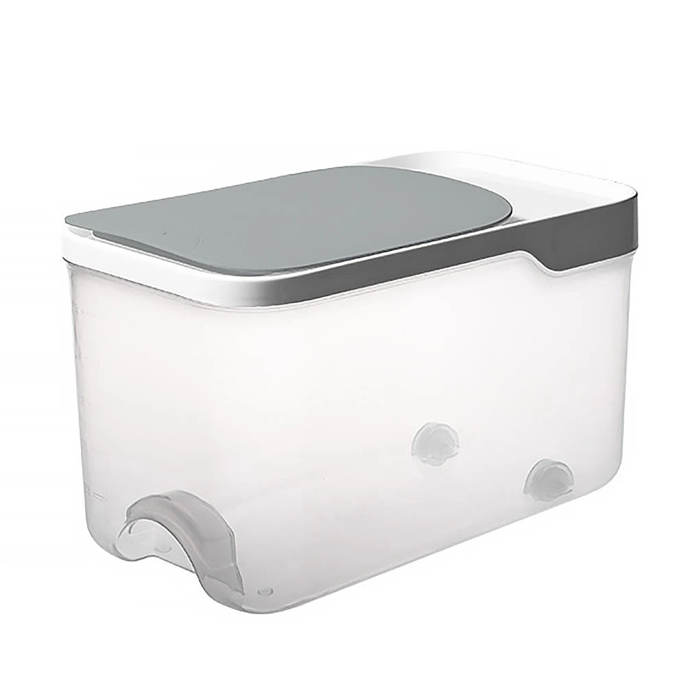 

Plastic Airtight Rice Storage Containers Large Opening Sealed Bucket Food Grade Safe Material Grain Bin Household Use Wear