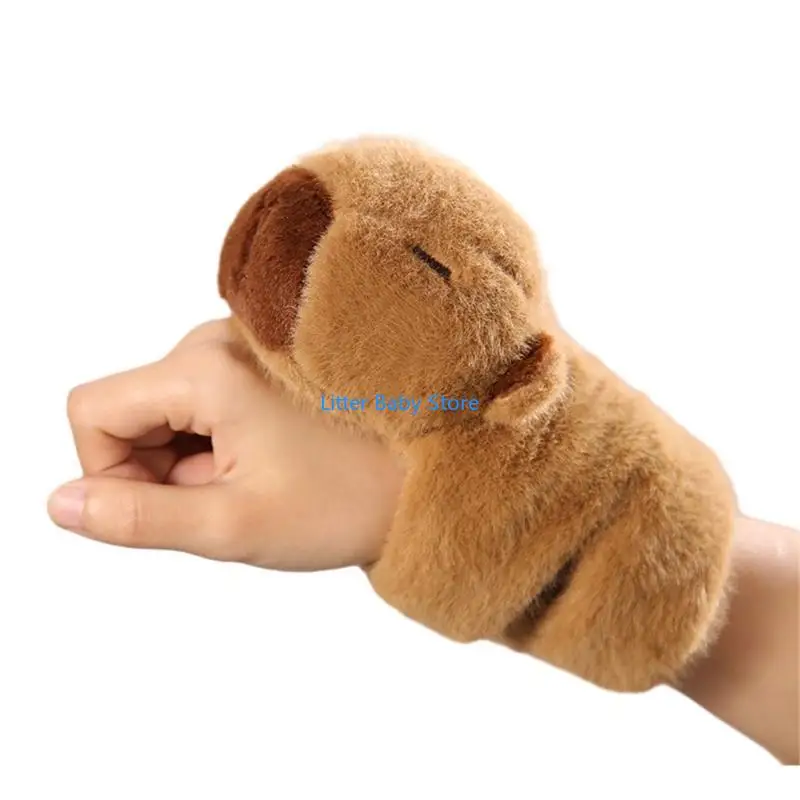 N80C Cartoon Capybara Leuke Pluche Sleutelhanger Tas Ornament Vrouwen Handtas Decoraties School Student Rugzak Mooie Harige